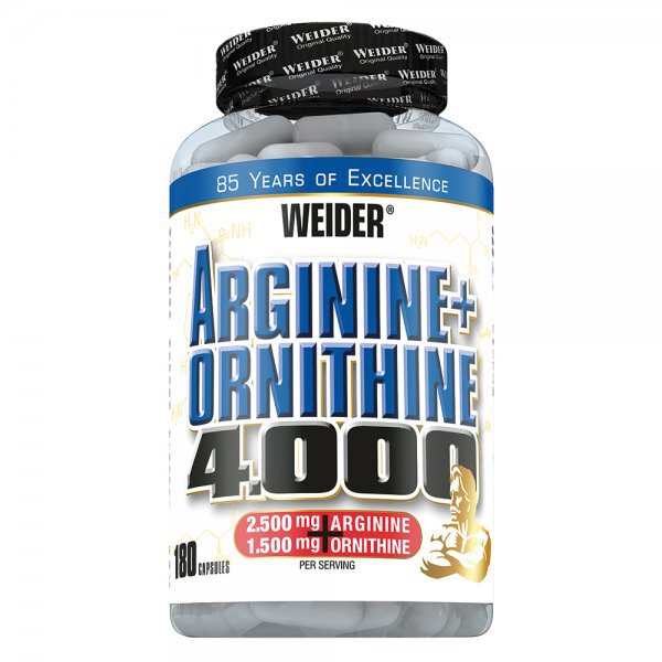 Weider Arginine + Ornithine 4000  180 Caps.