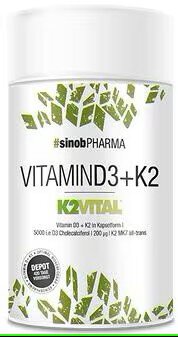 Sinob Vitamin D3 + K2   80 Kaps.