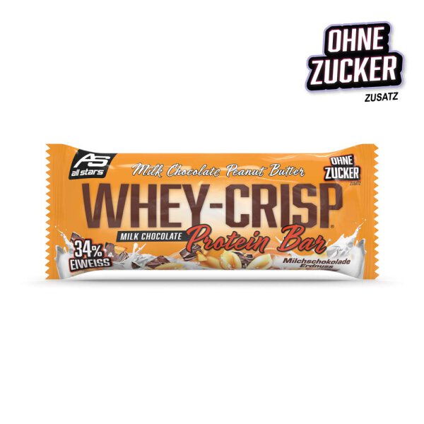 All Stars  Whey Crisp Protein Bar  50g Milchschokolade Erdnuss